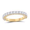 Image 1 : Diamond Single Row Band Ring 1-1/2 Cttw 14kt Yellow Gold