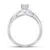 Image 4 : Diamond Solitaire Bridal Wedding Engagement Ring 1/2 Cttw 14kt White Gold