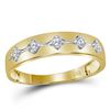 Image 4 : His Hers Diamond Cluster Matching Wedding Set 3/4 Cttw 10kt Yellow Gold