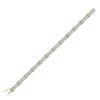 Image 2 : Mens Diamond Rectangle Link Bracelet 5-3/4 Cttw 10kt Yellow Gold