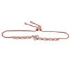 Image 1 : Brown Diamond Alternating Bypass Bolo Bracelet 1/2 Cttw 14kt Rose Gold
