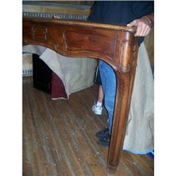 "Country French" Louis XV Walnut Mantle #2071411