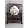 Image 1 : Chinese Famille Vert Porcelain Table Screen   #2071418