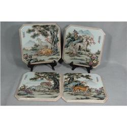 Set of Chinese  Famille Rose Porcelain Plaque  #2071419