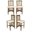 Image 1 : set of 4 reed chairs (art deco, tropical) #2071460