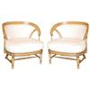 Image 1 : Pair Tomlinson Hollywood Regency style chairs #2071473