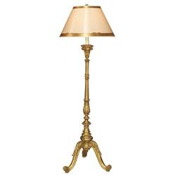 Continental Giltwood Altar Stick Floor Lamp #2071526
