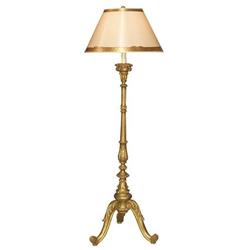 Continental Giltwood Altar Stick Floor Lamp #2071526