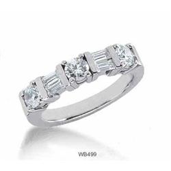 BAGUETTE Diamond Wedding Band DIAMOND Ring #2071823