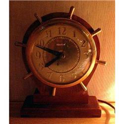 Vintage Electric Clock Ships Wheel by United #2086234