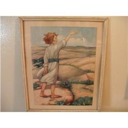 Old Picture Young David 14" x 17" Framed Size #2086258