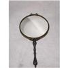 Image 1 : French Hand Mirror Pewter Brass 19th C #2086319