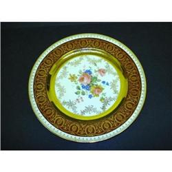 EXQUISITE 22k GOLD - PLATE - ROSES & FLOWERS #2086512