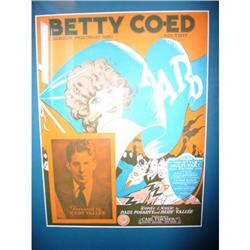 Original Sheet Music - "Betty Co-ed" #2086653