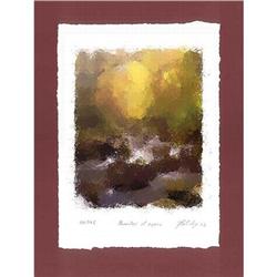 "Daybreak in Mountains" Lithography  #2086665