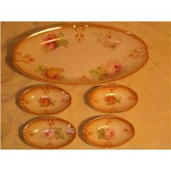 Germany  salt cellars and bowl luster/roses #2086671