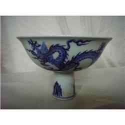 chinese porcelain stemcup #2086698