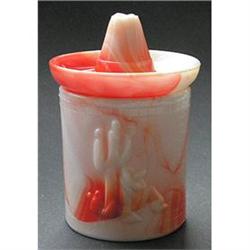 Mexicali Akro Agate Slag Glass Powder Jar #2086772