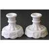 Image 1 : Westmoreland GRAPES Milk Glass Candlesticks #2086865