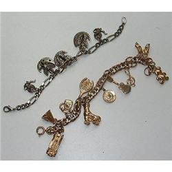 Pair of Vintage Charm Bracelets  #2086936