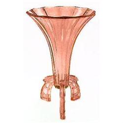 Pink Art Deco Glass Rocket Vase #2086967