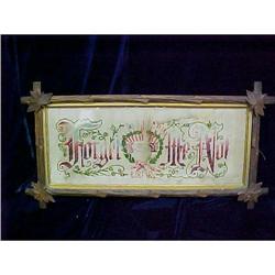 26 x 14 Framed Forget Me Not Needlework #2087000