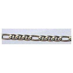 10K Figaro bracelet (Mens 8 inch) #2087019