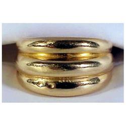 14K yellow gold ladies ring (size 6 3/4)  #2087034