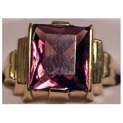 10K yellow gold Amethyst man's ring (size 6 #2087037
