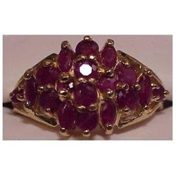 10K yellow gold ruby ring (sized 7 1/2) #2087038