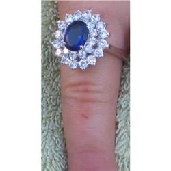 old vintage SPARKLING COSTUME JEWELRY RING size#2087051