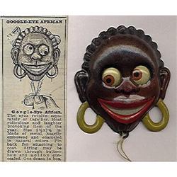 BLACK NEGRO TIN TOY * OLD VINTAGE GOOGLE EYED #2087068