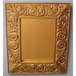 ORNATE CARVED WOOD ANTIQUE GOLD RECTANGULAR #2087076