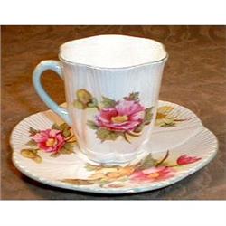 Shelley BEGONIA Demitasse DAINTY - Cup & SAUCER#2087110