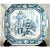 Image 1 : WEDGWOOD Ivanhoe PLATE Blue TRANSFERWARE #2087121
