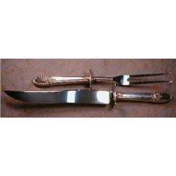 International RIVIERA Carving SET Sterling 2 pc#2087124