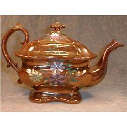 COPPER Luster TEApot HP Deocration -ANTIQUE #2087129