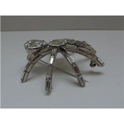 Butler and Wilson Small White Spider Brooch #2087244