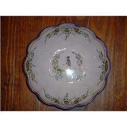 French hand painted bowl  by artist Renoleau #2087285