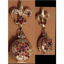 Bookpiece 50s CORO 4 photo JEWELED pendant #2087309