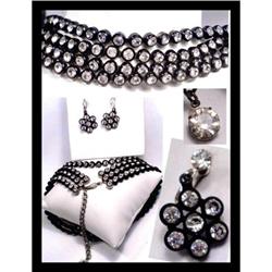 DECO GLITZ Sparkling rhinestone Parure FLASHY #2087313