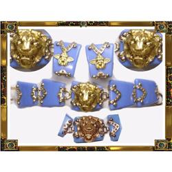 Vintage LION Cherub Gothic Bracelet & earrings #2087314