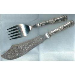 Tiffany Silver Plate Fish Servers pre1931. #2087384