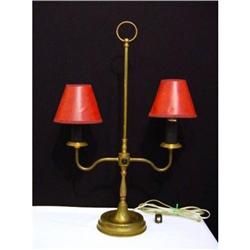 Two light brass lamp. #2087416