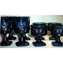 Blue Frosted Glasses/Dessert dish #2087440