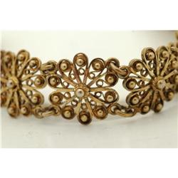 Norwegian Vermeil Sterling Floral Bracelet #2087472