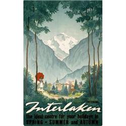 Interlaken - Original Swiss Travel Poster #2087503