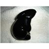 Image 1 : Baccarat Black Upright Rabbit 3 1/4" High #2087510