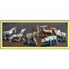Image 1 : VINTAGE SET 6 ANIMAL FIGURE CARD HOLDERS DINING#2087547