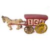 Image 1 : Cast Iron Vintage Ice Wagon #2087553